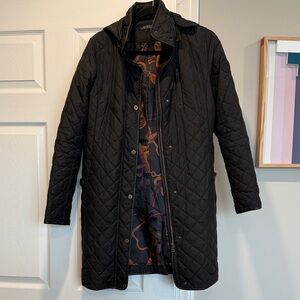 Lauren Ralph Lauren Womens Black Quilted Coat Size S